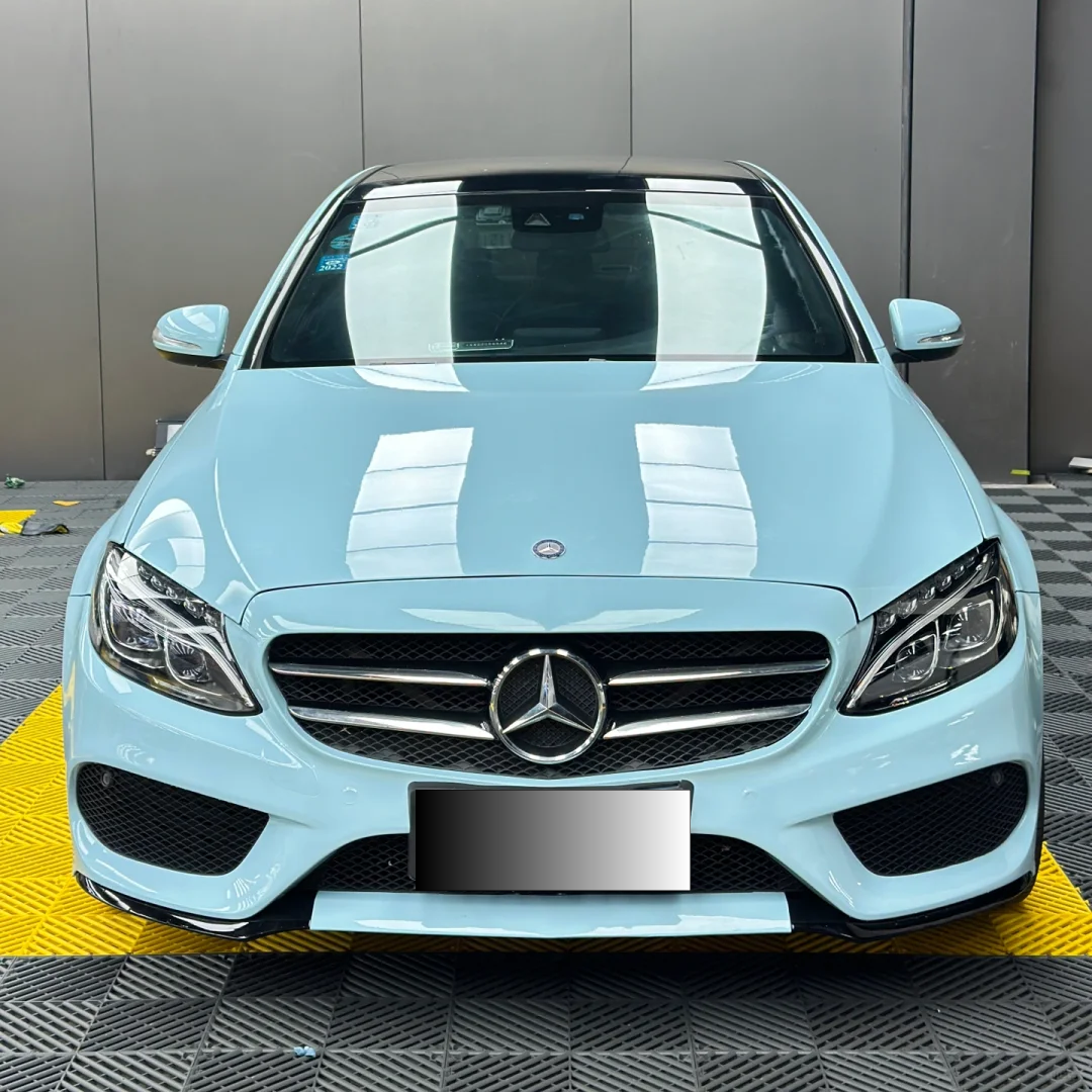 Super Gloss Glacier Blue Car Vinyl Wrap