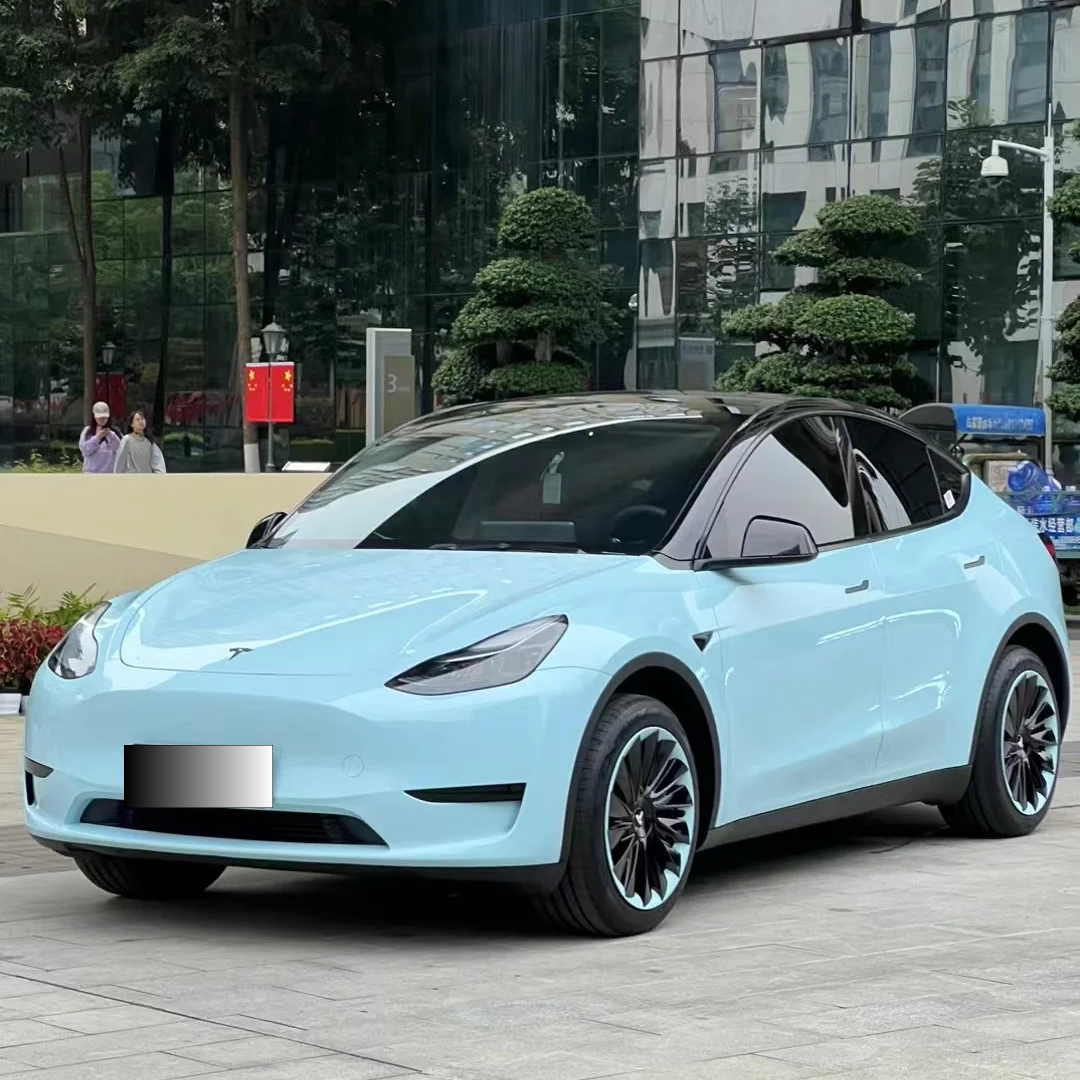 Super Gloss Glacier Blue Car Vinyl Wrap