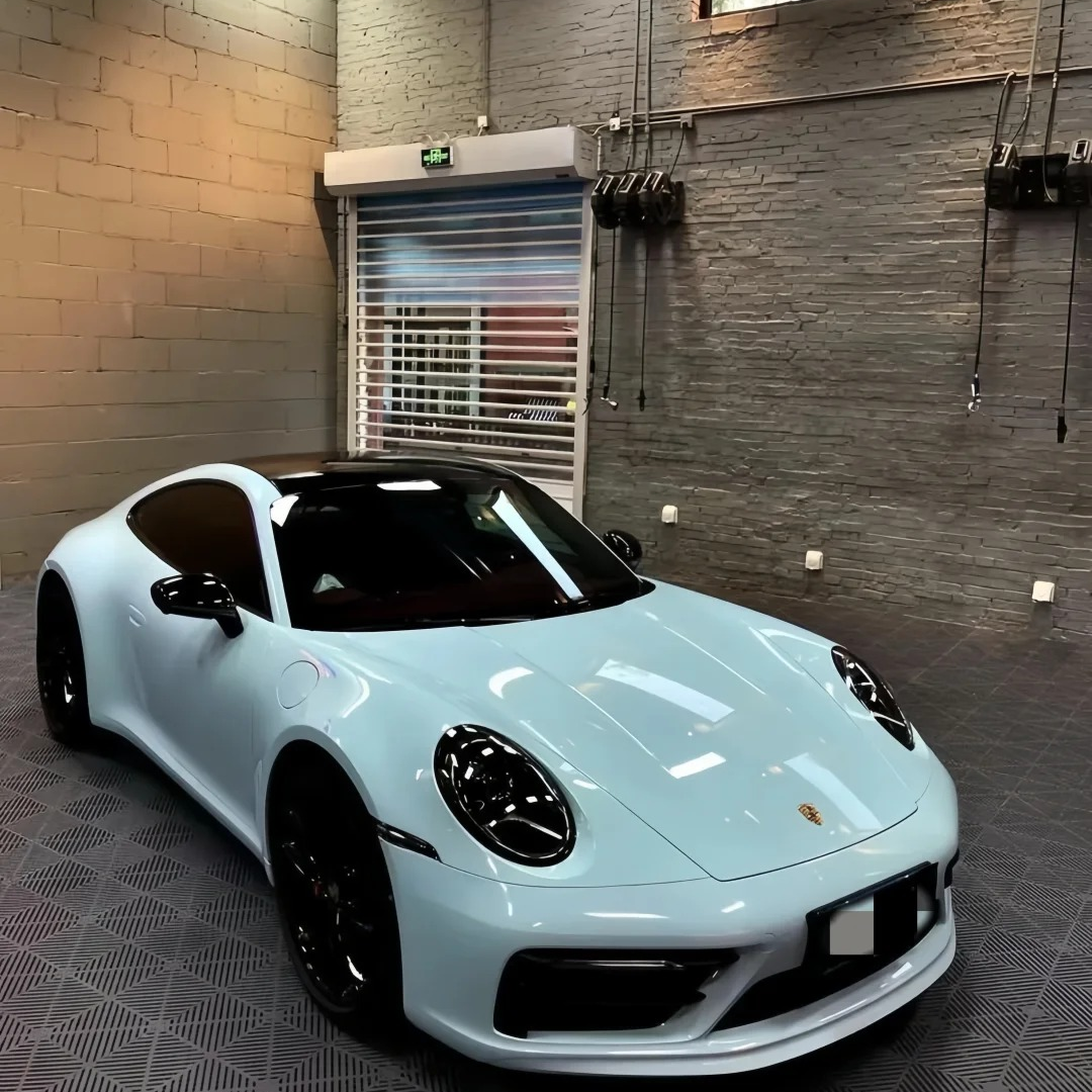 Super Gloss Glacier Blue Car Vinyl Wrap