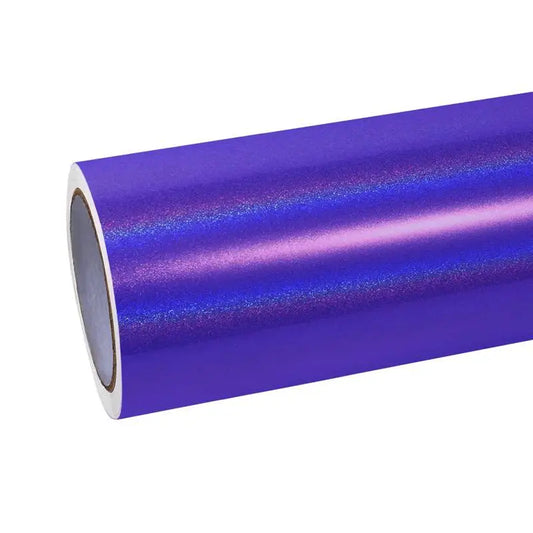 Quality Super Gloss Laser Dark Purple Car Vinyl Wrap  For Sale |