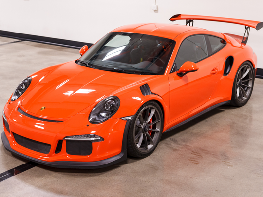 Super Gloss Lava Orange Car Vinyl Wrap [Porsche OEM Color]