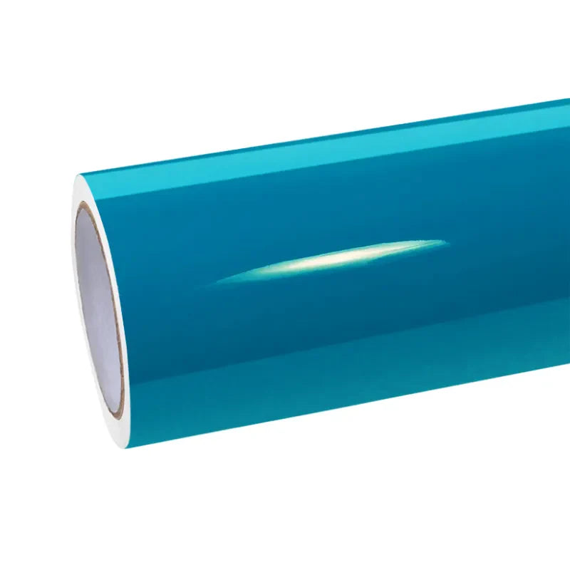Quality Super Gloss Miami Blue Car Vinyl Wrap  For Sale |