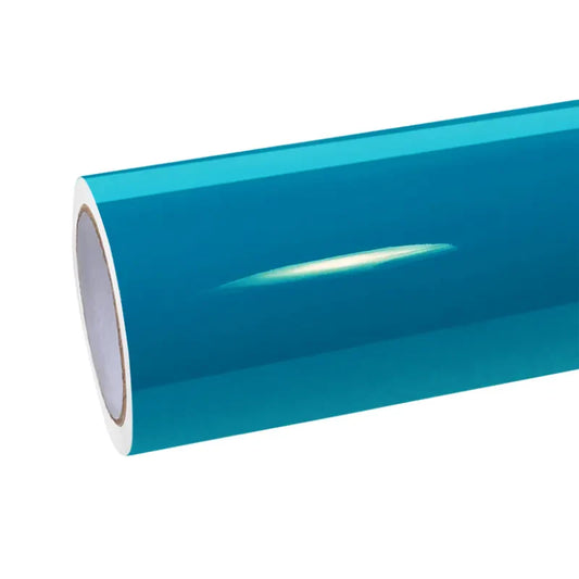 Quality PET Super Gloss Miami Blue Car Vinyl Wrap  For Sale |
