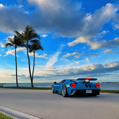 Quality Super Gloss Miami Blue Car Vinyl Wrap  For Sale |