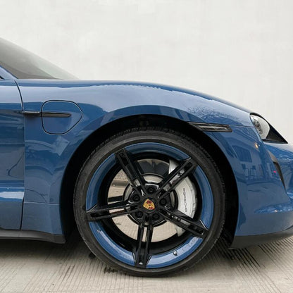 Quality Super Gloss Porsche Deep Blue Car Vinyl Wrap  For Sale |