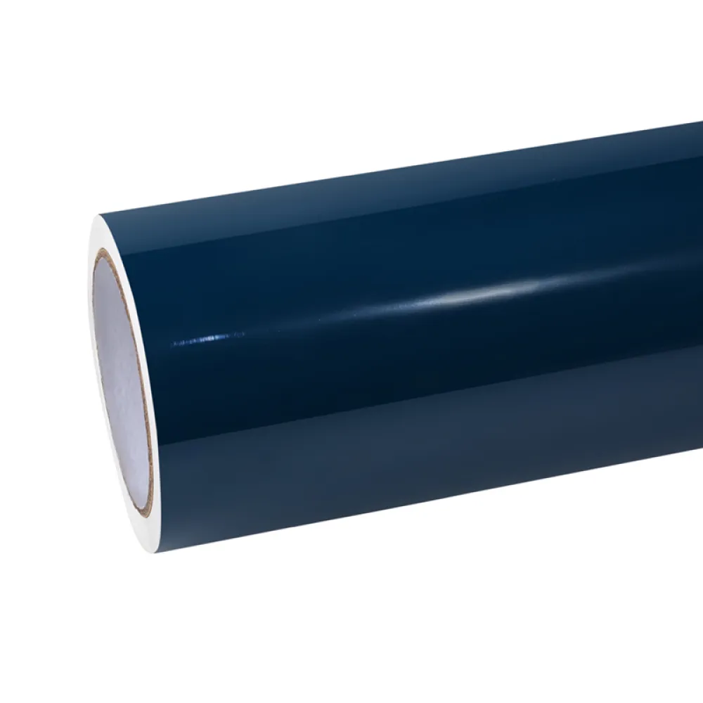 Quality Super Gloss Porsche Deep Blue Car Vinyl Wrap  For Sale |