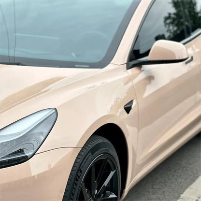Quality Super Gloss Shine Latte Car Vinyl Wrap  For Sale |