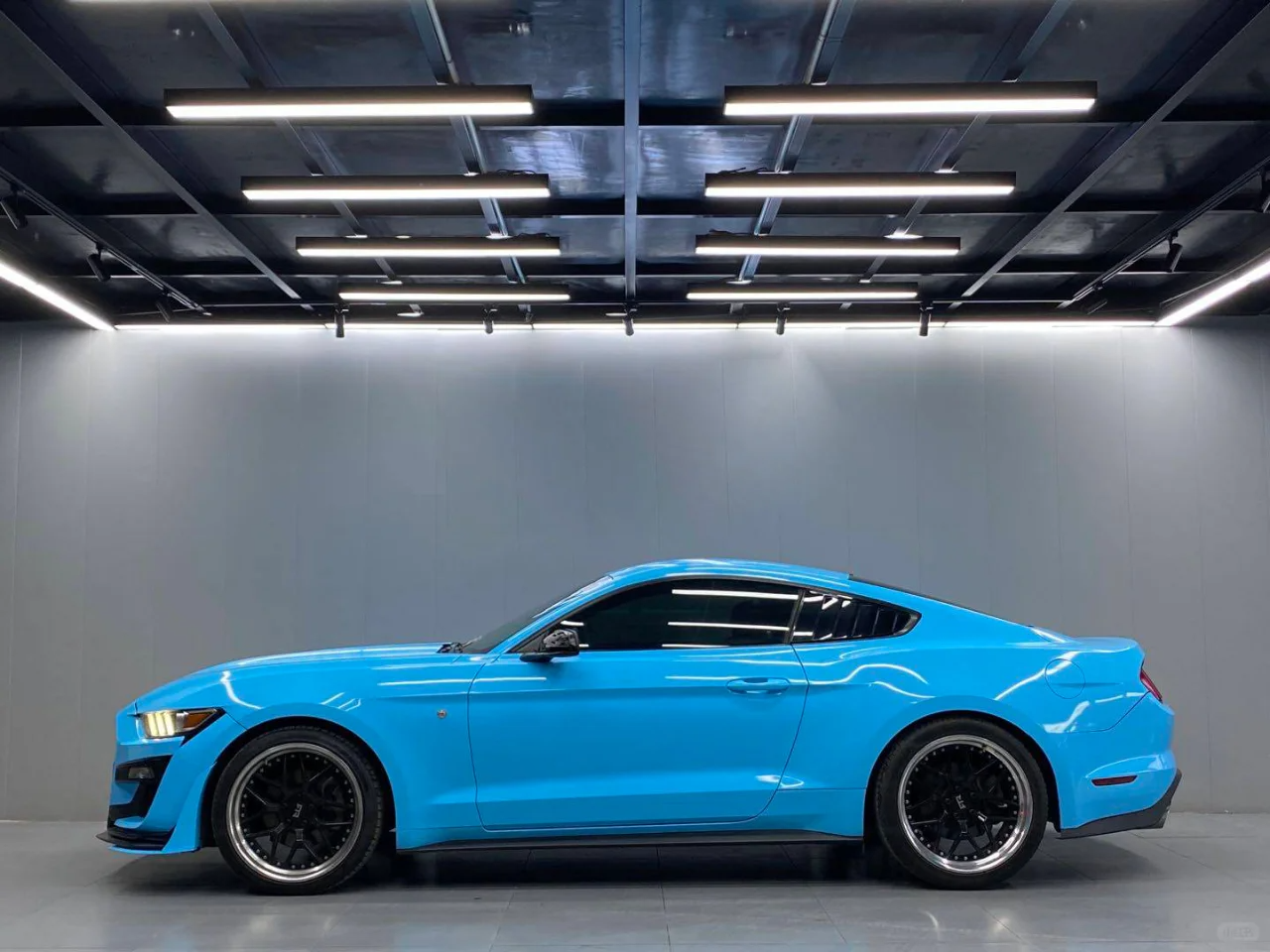 Super Gloss Sky Blue Car Vinyl Wrap ح