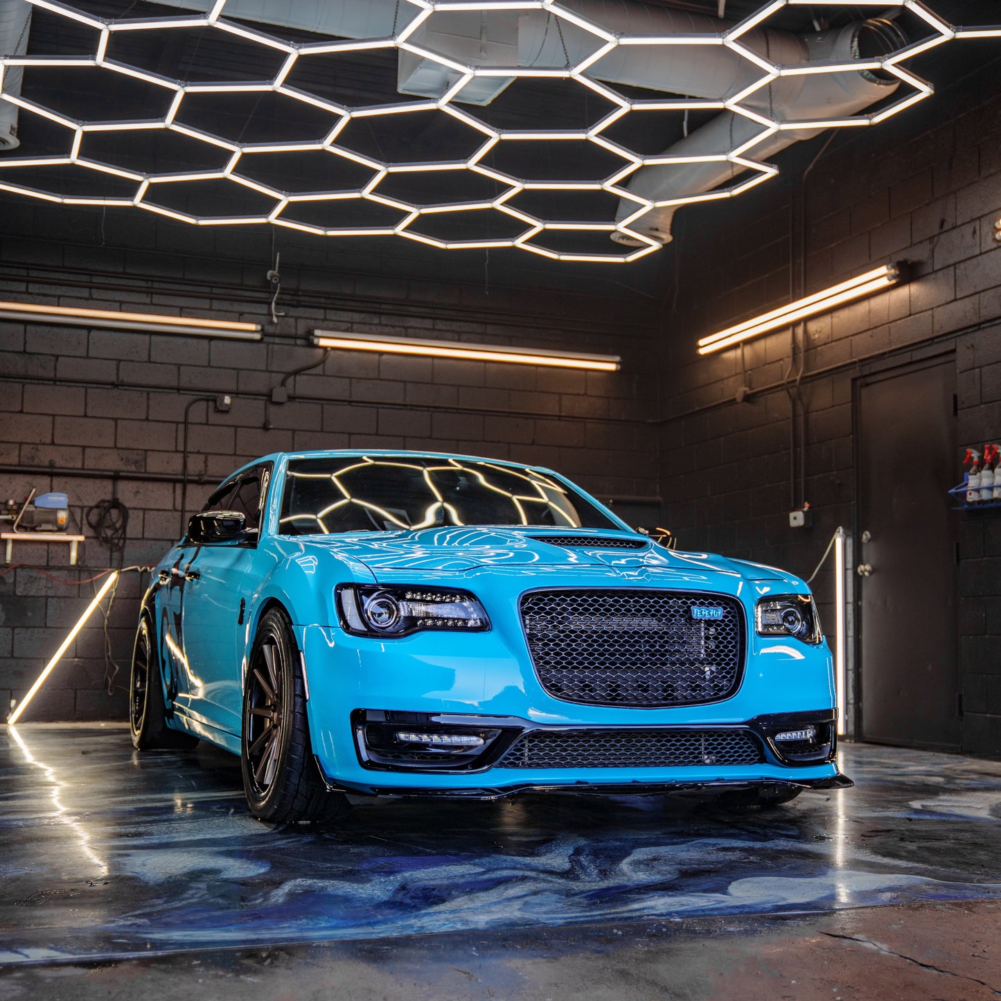 Super Gloss Sky Blue Car Vinyl Wrap ح