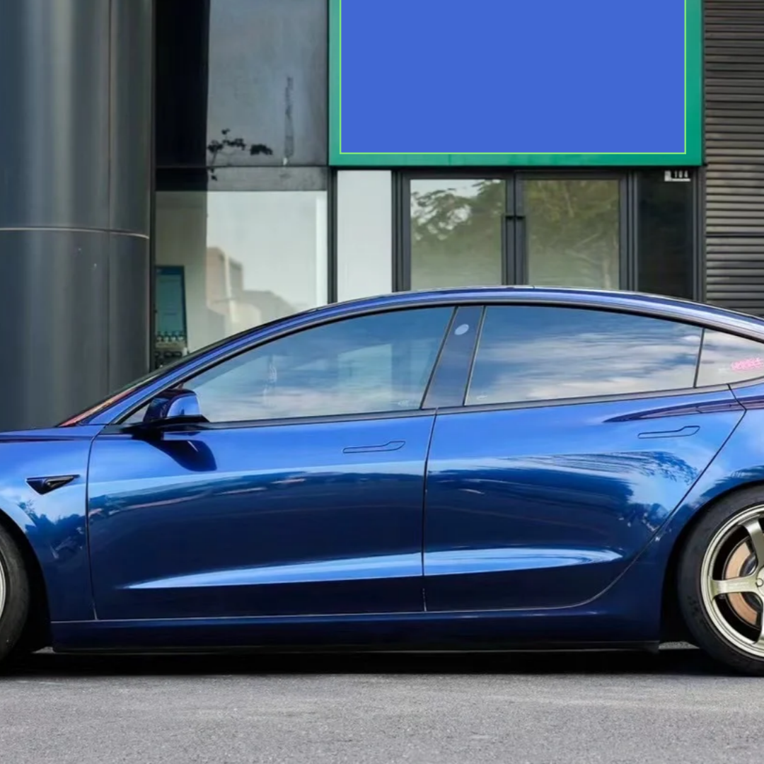 Tesla Gloss PET Audi Navarre Blue Car Vinyl Wrap