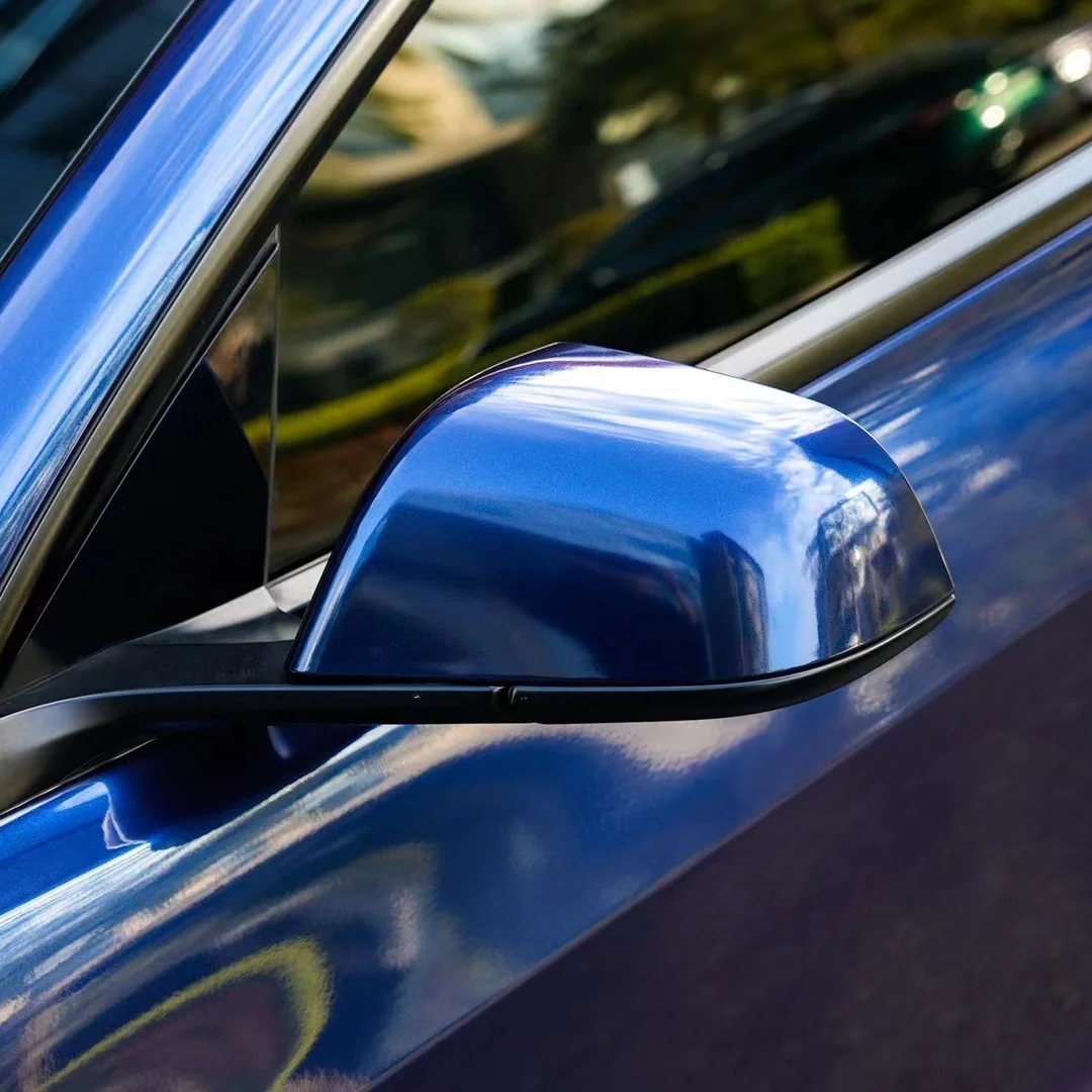 Tesla Gloss PET Audi Navarre Blue Car Vinyl Wrap