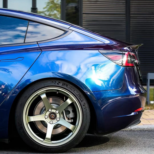 Tesla Gloss PET Audi Navarre Blue Car Vinyl Wrap