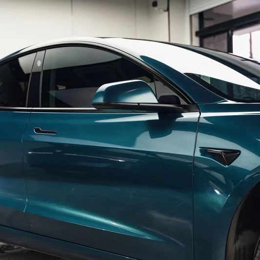 Tesla Gloss PET Avalon Green Car Vinyl Wrap