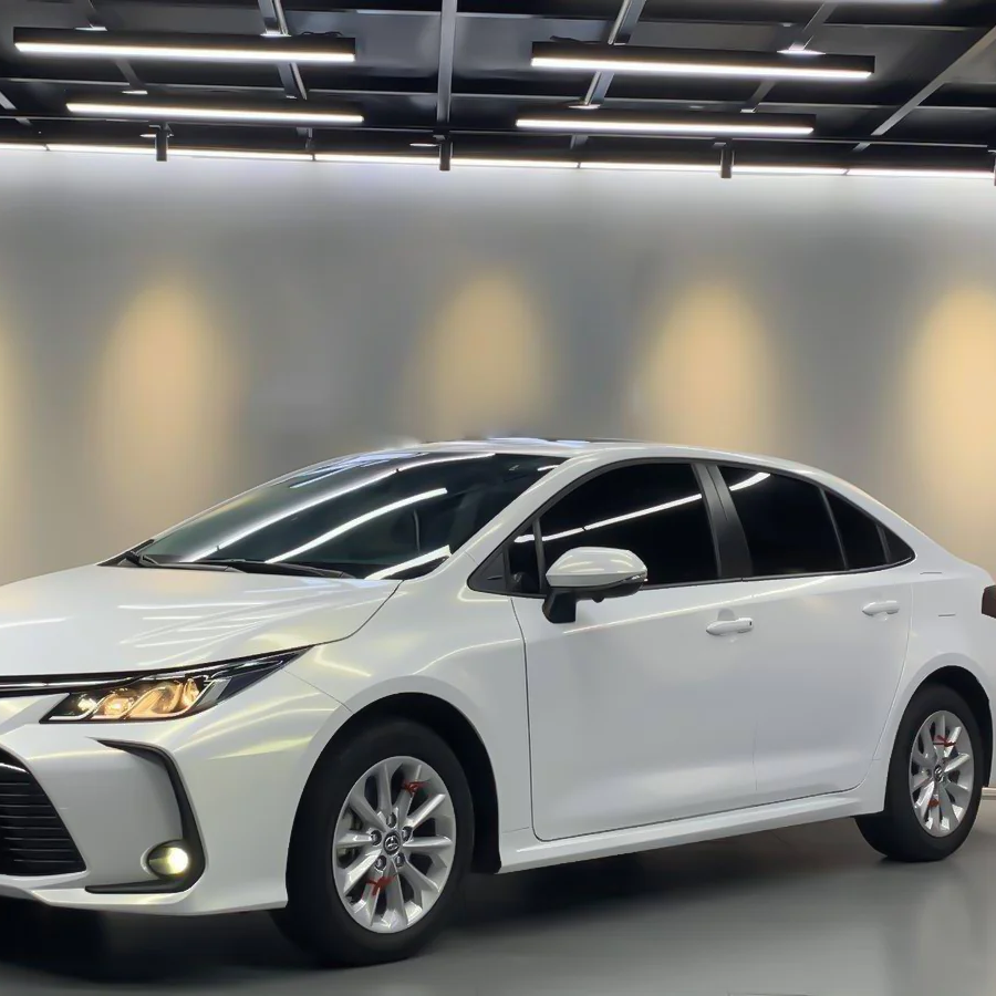 Toyota Gloss PET Diamond Gold White Car Vinyl Wrap