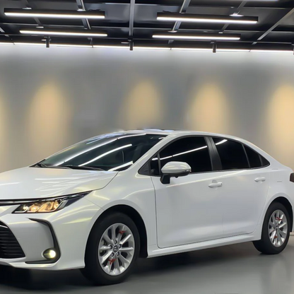 Toyota Gloss PET Diamond Gold White Car Vinyl Wrap