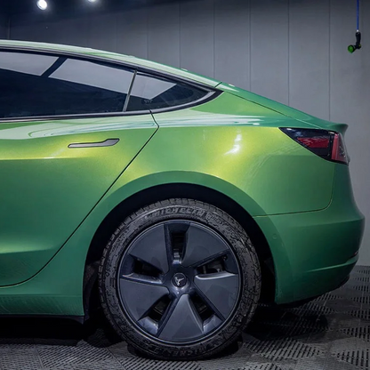 Quality TPU Gloss Aston Martin Iridescent Emerald Green Car Vinyl Wrap  For Sale |