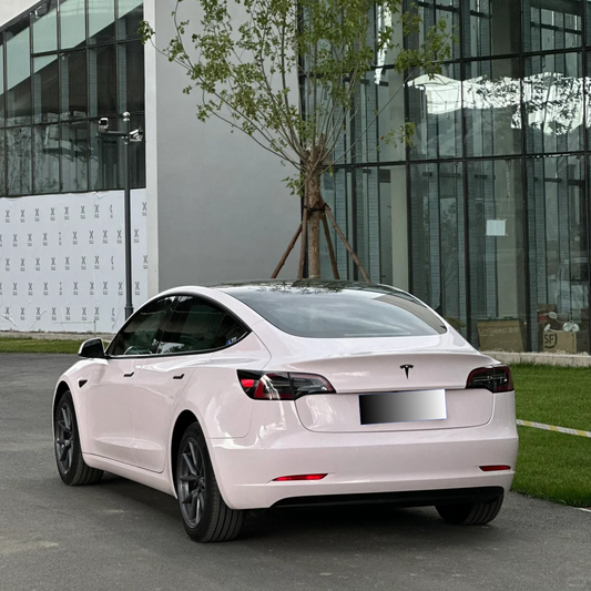 Quality TPU Gloss Mary Kay Pink Car Vinyl Wrap  For Sale |