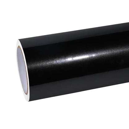 Quality TPU Gloss Metal Paint Black Car Vinyl Wrap  For Sale |