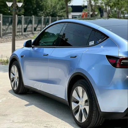 Quality TPU Gloss Metal Paint Mist Blue Car Vinyl Wrap  For Sale |