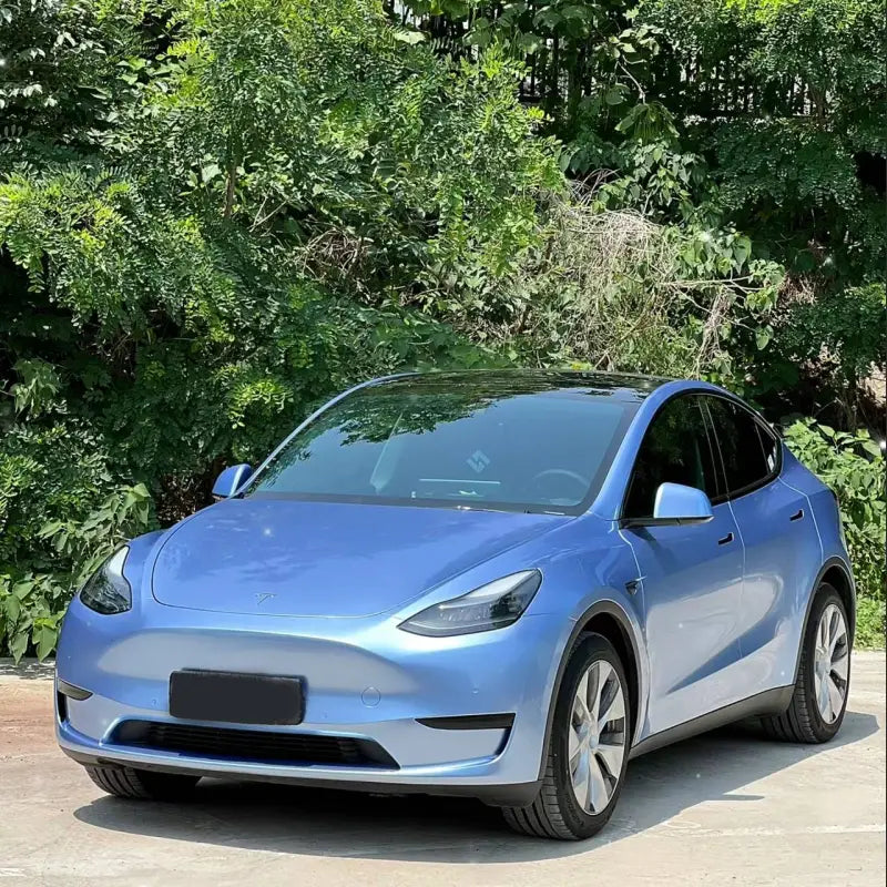 Quality TPU Gloss Metal Paint Mist Blue Car Vinyl Wrap  For Sale |