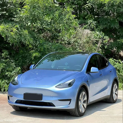 Quality TPU Gloss Metal Paint Mist Blue Car Vinyl Wrap  For Sale |