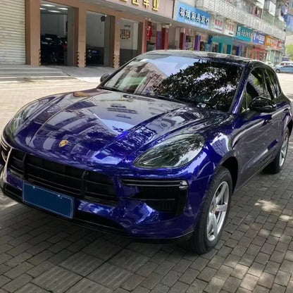 Quality TPU Gloss Metallic Royal Blue Car Vinyl Wrap  For Sale |