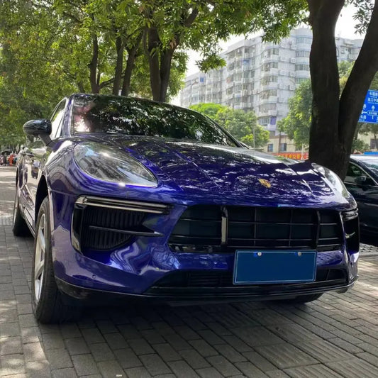 Quality TPU Gloss Metallic Royal Blue Car Vinyl Wrap  For Sale |