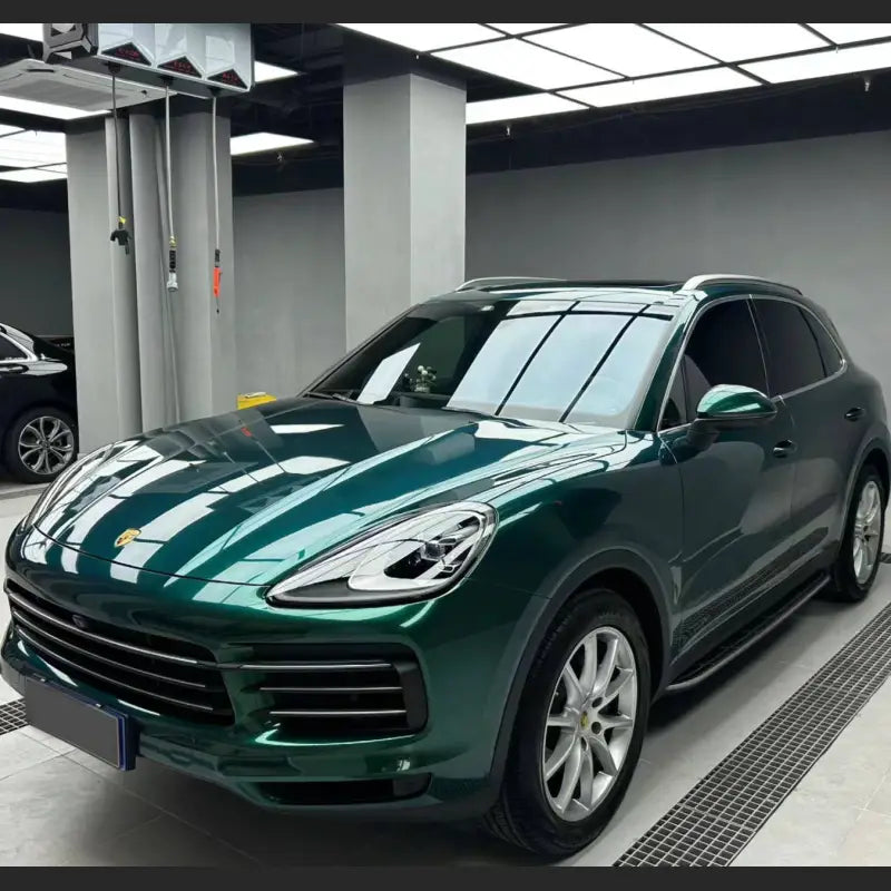 Quality TPU Gloss Royal Green Car Vinyl Wrap  For Sale |