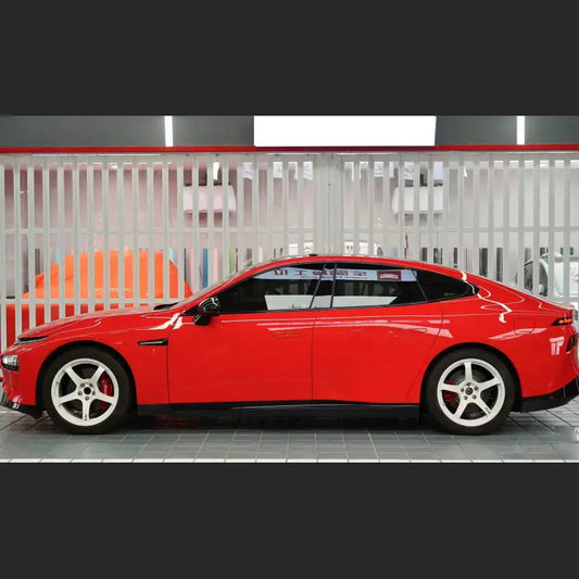 Quality TPU Glossy Crystal Ferrari Red Car Vinyl Wrap  For Sale |