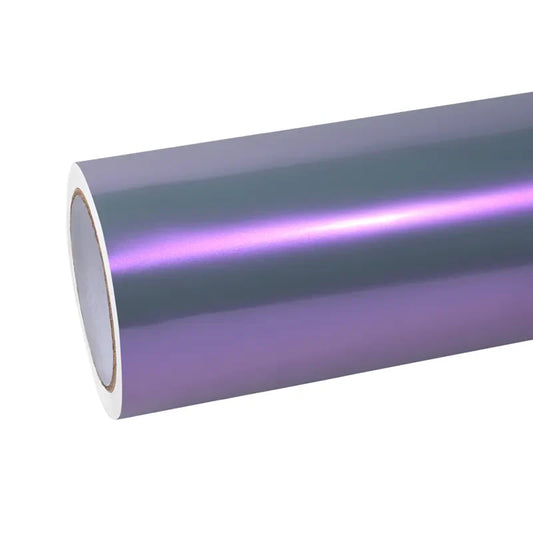 Quality TPU Twin Candy Grey Purple Color Fliper Car Vinyl Wrap  For Sale |