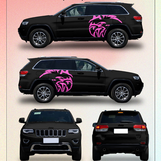 Trackhawk Logo Custom Car Vinyl Wrap
