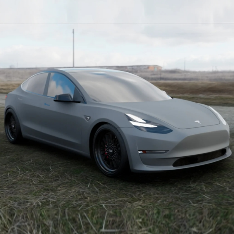 Ultimate Flat Battleship Grey Car Vinyl Wrap