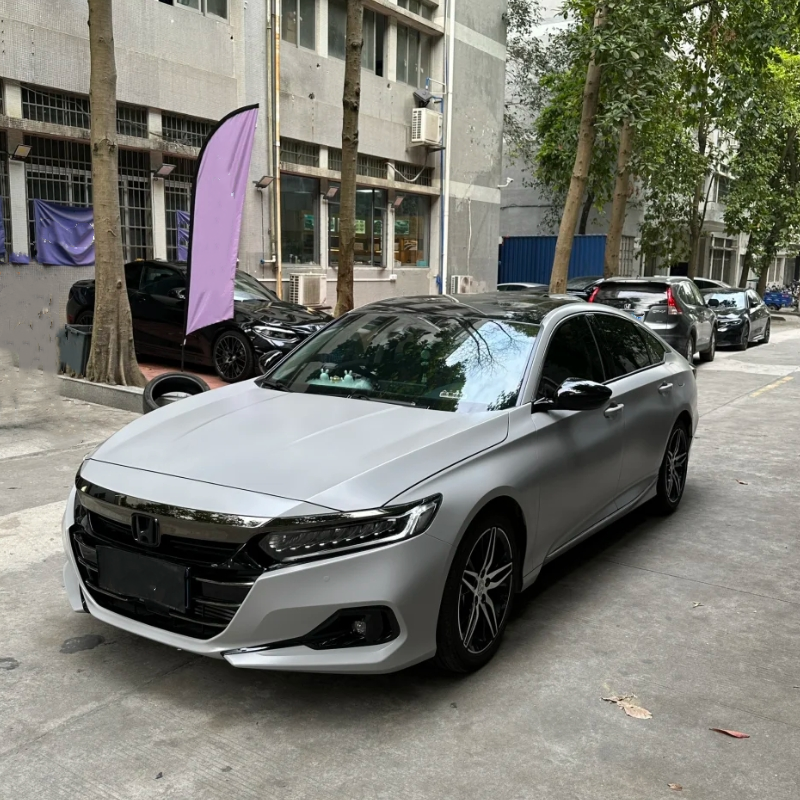 Ultimate Flat Cement Grey Car Vinyl Wrap