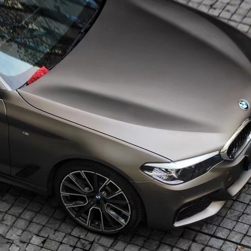 Ultra-Matte Charcoal Grey Car Vinyl Wrap