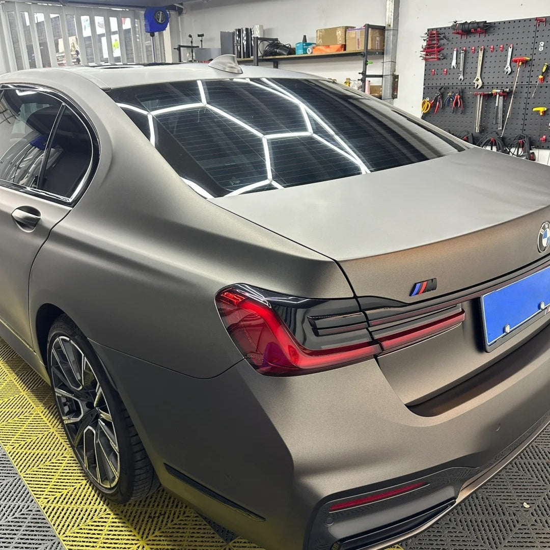 Ultra-Matte Dark Grey Car Vinyl Wrap