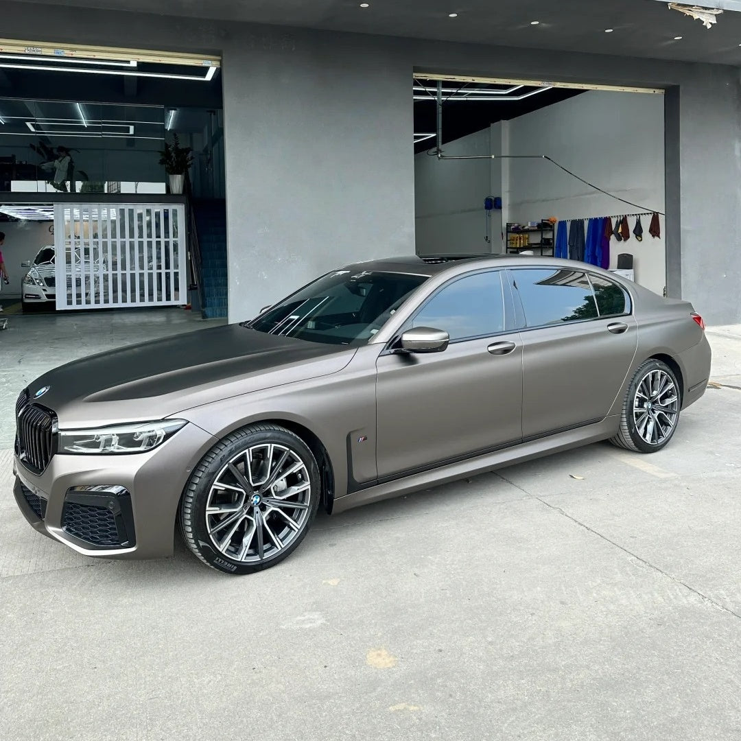 Ultra-Matte Dark Grey Car Vinyl Wrap