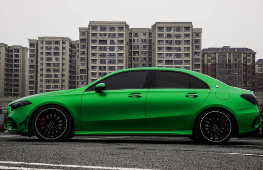 Quality Ultra-Matte Flame Green Car Vinyl Wrap  For Sale |