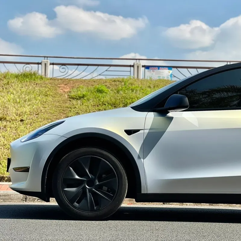 Ultra-Matte Gold Blue metallic Car Vinyl Wrap