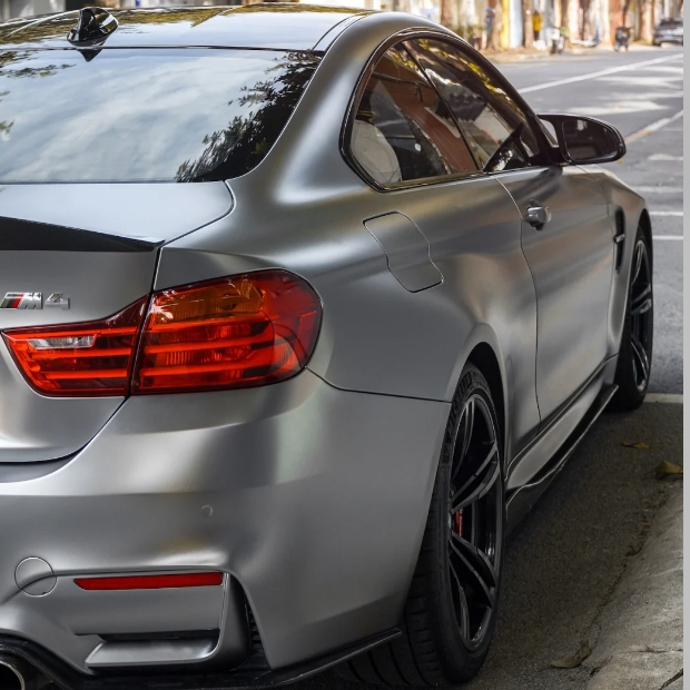 Ultra-Matte Leaden Grey Car Vinyl Wrap