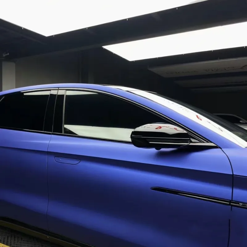 Ultra-Matte Metal Blue Car Vinyl Wrap