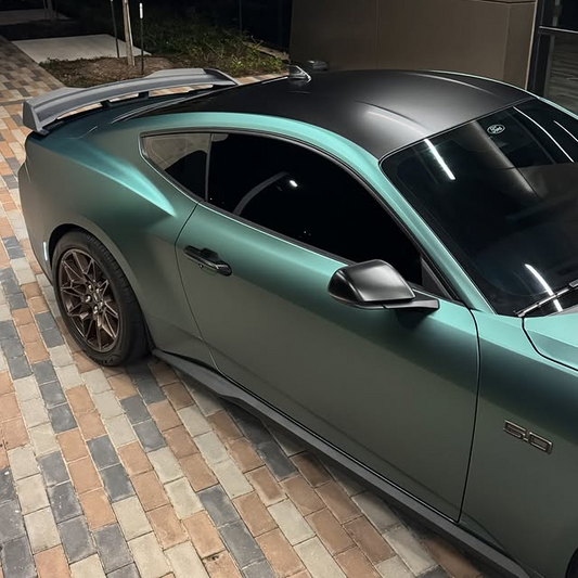 Ultra-Matte Midnight Green Car Vinyl Wrap